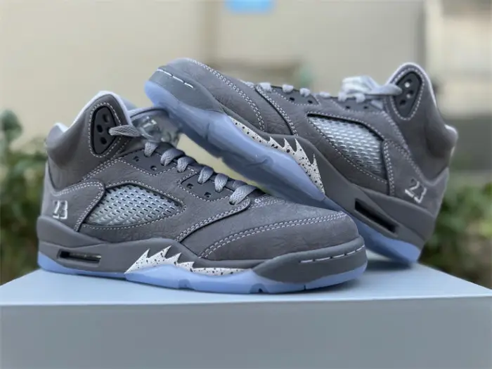 Authentic Air Jordan 5 Wolf Grey GS 
