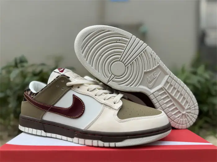 Authentic Nike Dunk Low Khaki Leopard FBAFC129