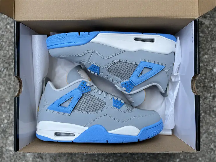 Authentic Air Jordan 4  retro Mist Blue 