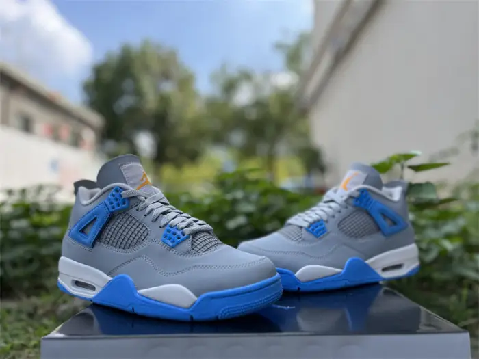 Authentic Air Jordan 4  retro Mist Blue 