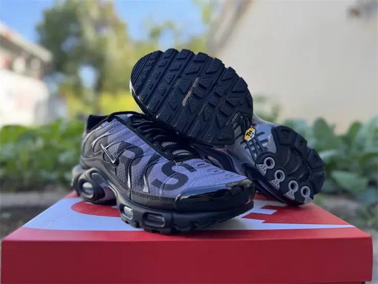 Authentic PSG x Nike TN Air Max Plus Black Grey 
