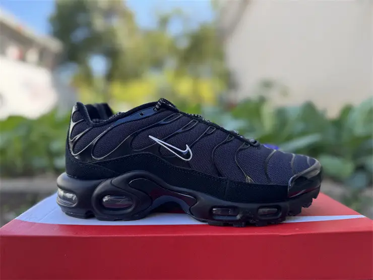 Authentic Nike Air Max Plus Black Blue Red 