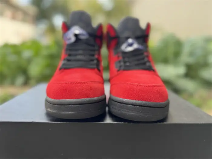 Authentic Air Jordan 5 Retro Red Suede CAFC1960