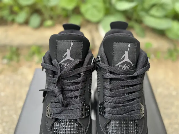 Authentic Air Jordan 4 Retro Golf 'Black Cat' Cleats 