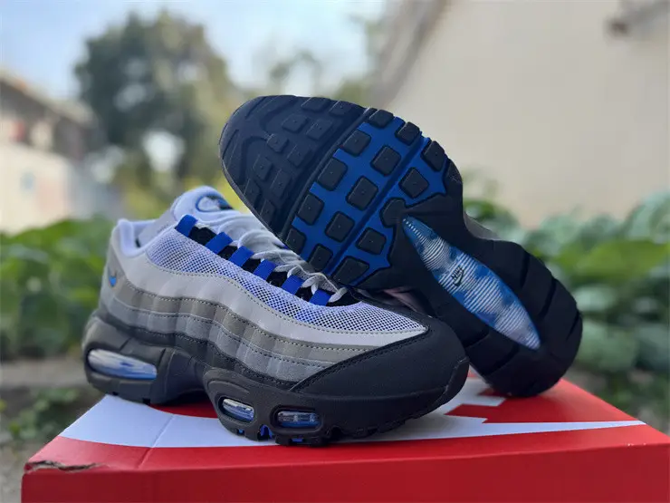 Authentic Nike Air Max 95 OG Big Bubble Blue Spark 