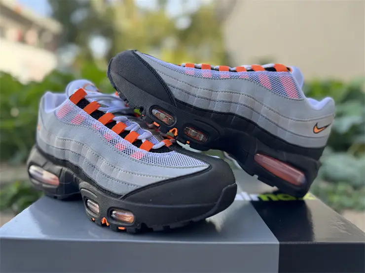 Authentic Nike Air Max 95 OG Big Bubble Bright Mandarin 