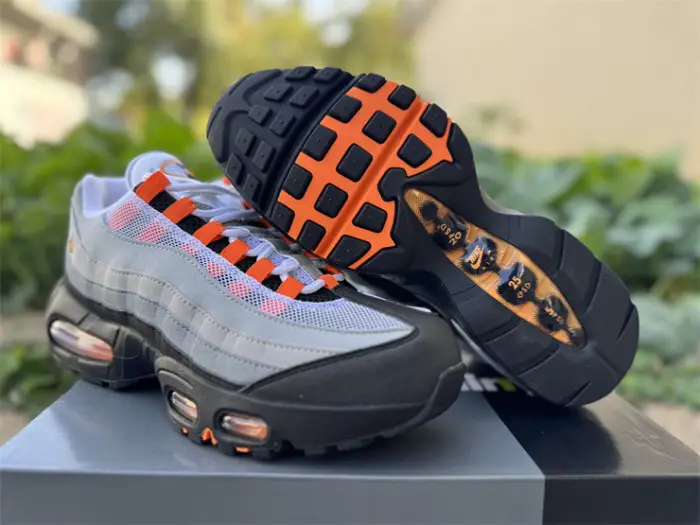 Authentic Nike Air Max 95 OG Big Bubble Bright Mandarin 