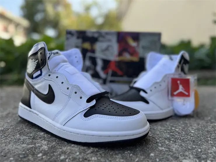 Authentic Union x fragment x Air Jordan 1 High OG  White Black 