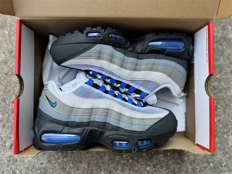 Authentic Nike Air Max 95 OG Big Bubble Blue Spark 