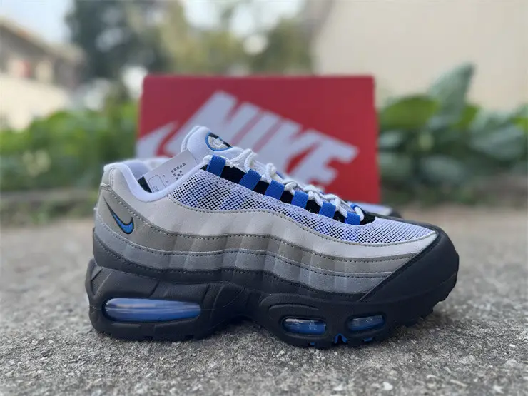 Authentic Nike Air Max 95 OG Big Bubble Blue Spark 