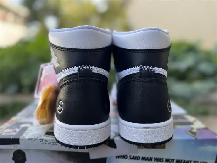 Authentic Union x fragment x Air Jordan 1 High OG  White Black 