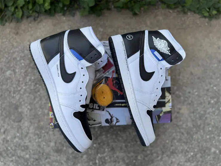 Authentic Union x fragment x Air Jordan 1 High OG  White Black 