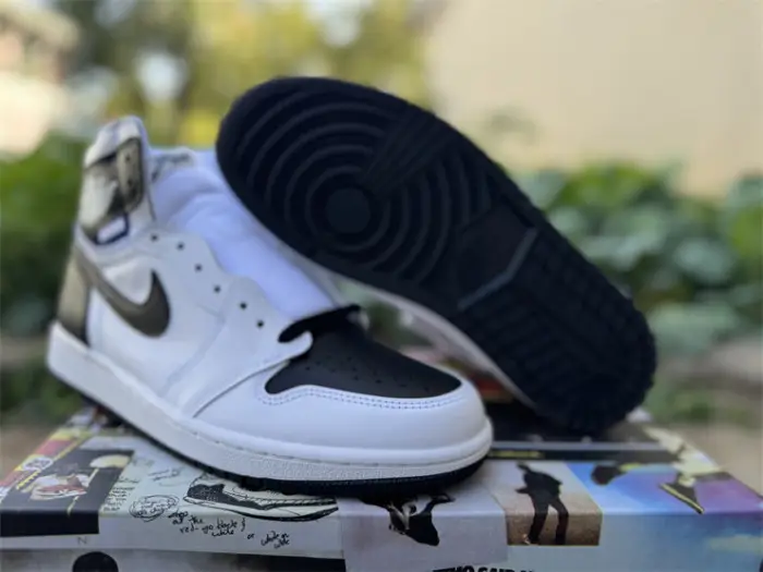 Authentic Union x fragment x Air Jordan 1 High OG  White Black 