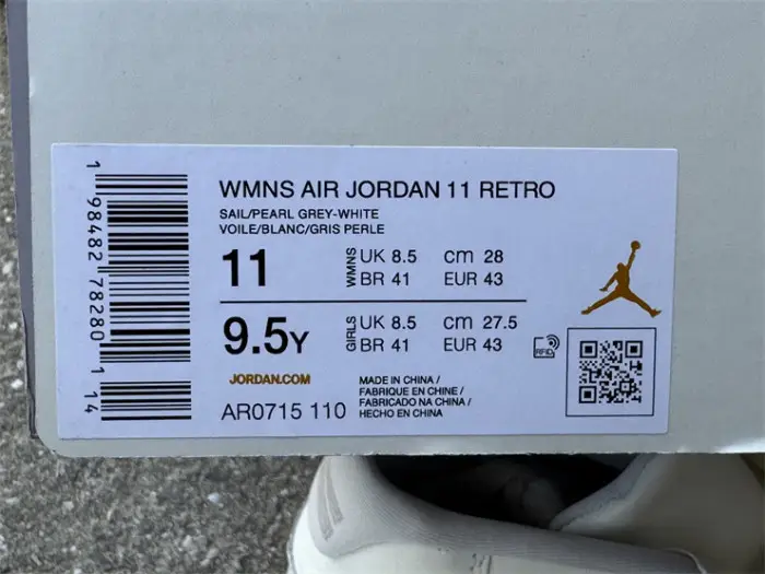 Authentic Air Jordan 11 Retro “Pearl” 