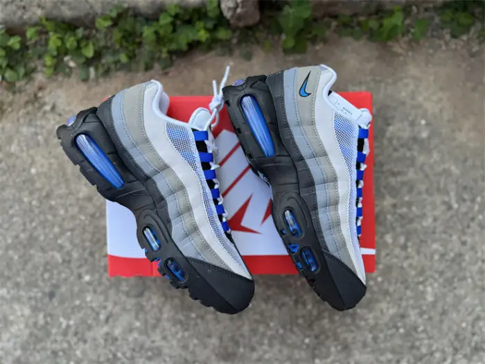 Authentic Nike Air Max 95 OG Big Bubble Blue Spark 