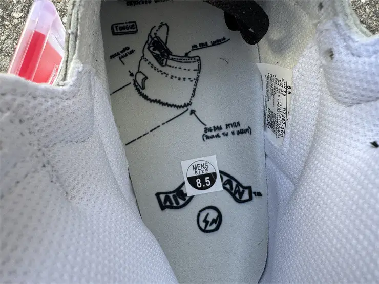 Authentic Union x fragment x Air Jordan 1 High OG  White Black 