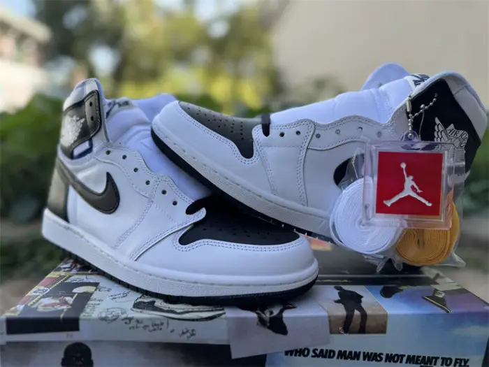 Authentic Union x fragment x Air Jordan 1 High OG  White Black 