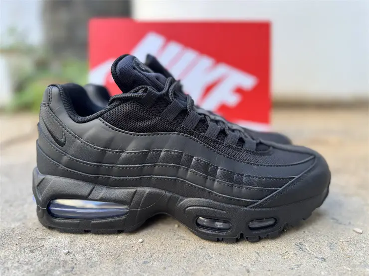 Authentic Air Max 95 Big Bubble Triple Black 