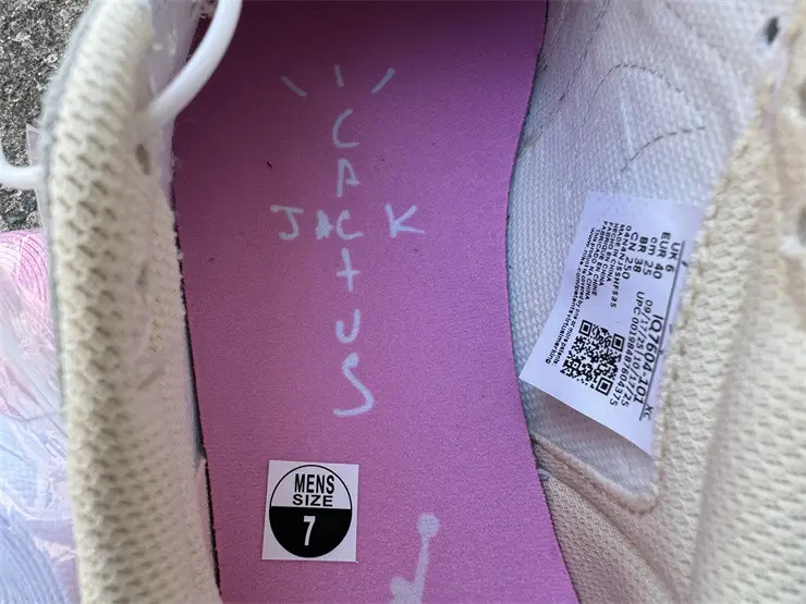 Authentic Travis Scott x Air Jordan 1 Low OG Muslin Shy Pink 