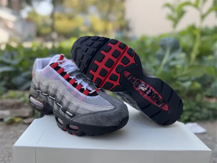 Authentic Nike Air Max 95 SP Undefeated Geo Tokyo Bright Crimson 