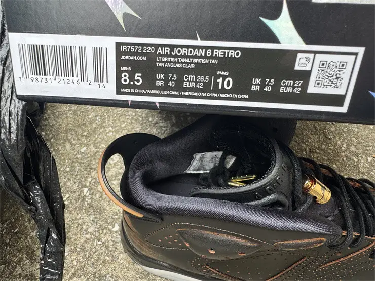 Authentic Air Jordan 6 Retro Xuanwu 