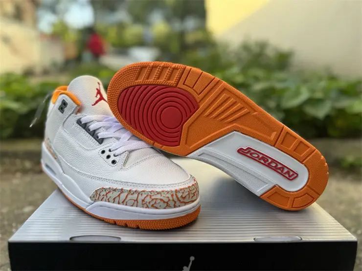 Authentic Air Jordan 3 Retro Orange Citrus 