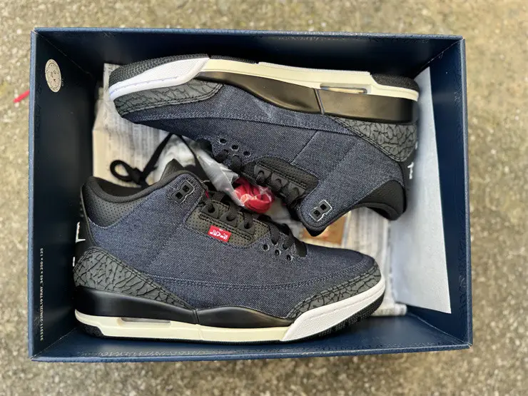 Authentic Jordan 3 Retro Levi’s Indigo 