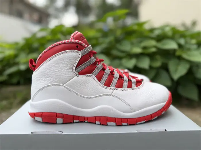 Authentic Air Jordan 10 Retro Red Steel 