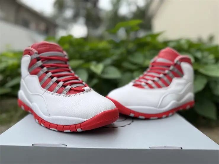 Authentic Air Jordan 10 Retro Red Steel 