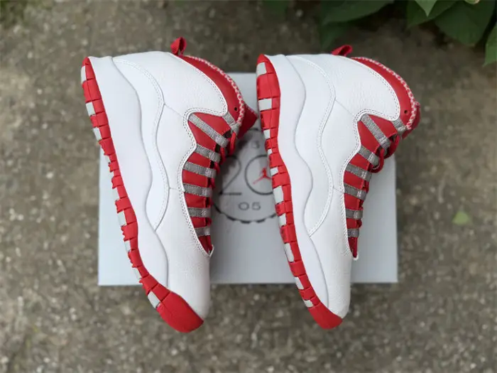 Authentic Air Jordan 10 Retro Red Steel 