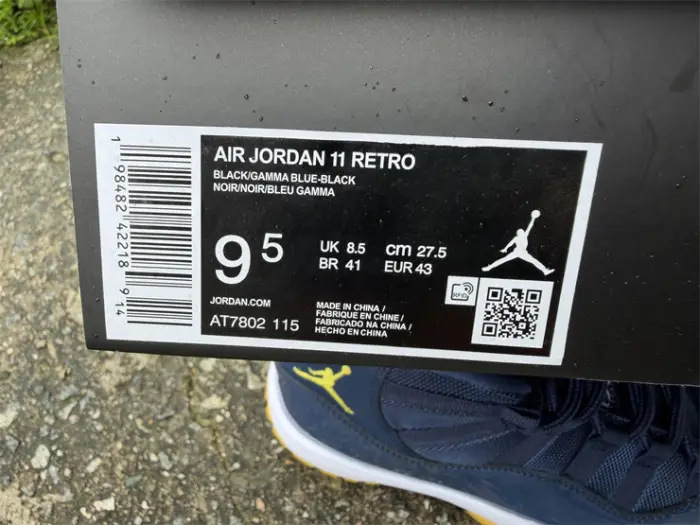 Authentic Air Jordan 11 Michigan 